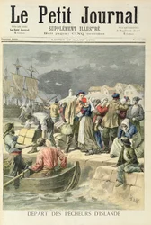 Départ des pêcheurs islandais, illustration du 